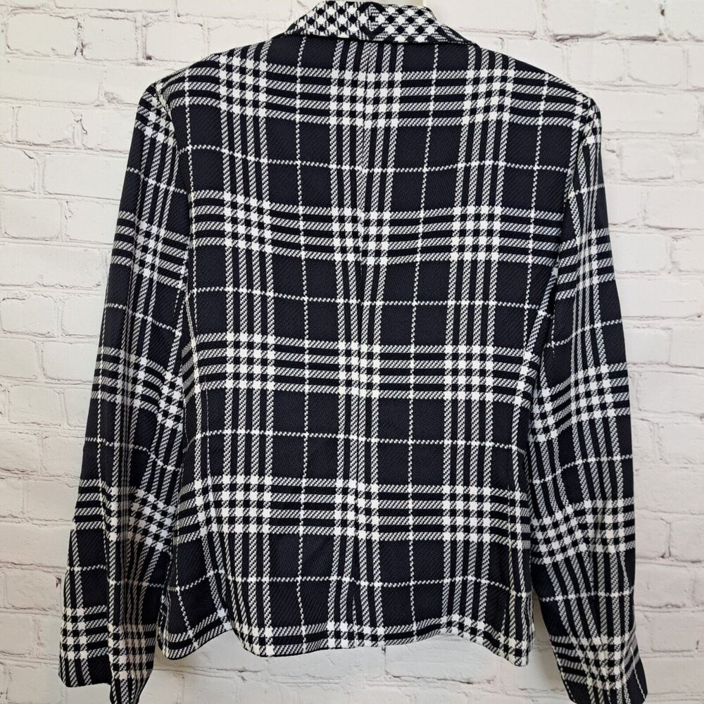 First Lady Checker Blazer Jacket Size 12 - Picture 5 of 11